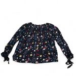 Zadig & Voltaire  SKULL WHIMSY THERESA PRINT BLUE LONG SLEEVE BLOUSE TOP XS Photo 5