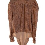 WAYF  peach nude lace‎ bodysuit women’s size medium nwot Photo 0