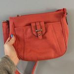 Coral Purse Cross Body Faux Leather Multiple Pockets Medium Sized Red Photo 0