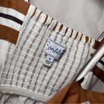 Everlily • Mini Dress • Striped • White/Brown • Medium • Fall • Autumn Brown Photo 4