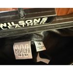 wilson's leather  Maxima Vintage Belted Mini Skirt Size 14 Black 90s‎ Y2K Grunge Photo 4