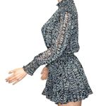 MISA Los Angeles  Gianna Long Sleeve Mini Dress, Nightshade Flora, Small Photo 8