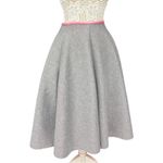 Rainbow Sandals Y2K Rainbow Brand Gray A-Line Circle Skirt – Pink Waistband, 50s Doo Wop Style Photo 8