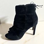 Vince Camuto Kabrien Black Suede Booties Heels Size 6 Photo 0