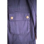 Draper James  Women's Field Jacket Blue Cargo Utility Full Zip Size XS Photo 5
