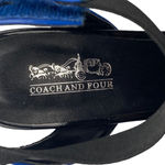 Coach and Four Blue Ankle Velcro Strap Patent Shoes Size 8 Blue Photo 7