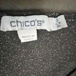 Chico's Shimmering Charcoal Top Size 3XL Party, Festive, Holiday, New Year's Eve Photo 2