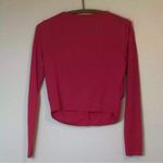 CAbi NWT Pink Swanky Sweater Ruched Bow Cardigan Cotton Cashmere Blend Sz Medium Photo 2