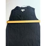 Prologue XS Black Sleeveless Dress Ribbed Knit V Neck Casual Cute Minimalist Photo 2