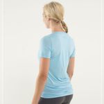 Lululemon  Karmady Short Sleeve Tonka Stripe Burnout Blue Moon size 6 Photo 1