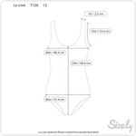 La cove swimsuit floral ruched front purple blue black Size 12 Photo 2