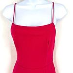 ASOS NWT  Club L London Square Neck High Split Maxi Dress Fuschia Pink Size 2‎ Photo 2