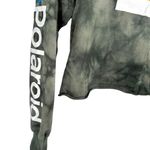 Polaroid  Grayish Green Pullover Cropped Top Small Photo 3