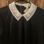 Faith and joy NEW  Collared Black shirt size small Shell 95% polyester 5% spandex Shell 2 100% polyester Photo 2