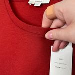 Vince Womens Red Bracelet Sleeve Crew Neck Wool Sweater Large Photo 2