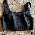 Avec Les Filles  Pinstripe Crop Top SZ xs Photo 3