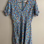 Faithfull the Brand  Floral Casual Dress in Blue Size XS Photo 7