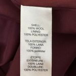 Chico's  Purple Zip Up Jacket Size 1 US M Long Sleeve 100% Wool Casual Classic Photo 5