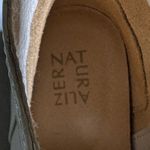 Naturalizer Eeva Ivory Croc Embossed Faux Patent Leather Lace Up Ankle Boots 9 Photo 3