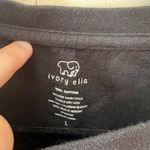 Ivory Ella  Women’s Black Long Sleeve Shirt Elephant Floral Plaid Size Large‎ Photo 1