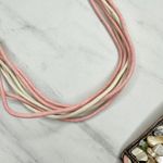 Womens Chunky Shell Chip Studded Tie Belt Boho Medium (M) Large (L) ✨ Pink Photo 12