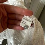 Zimmermann 725  White Cotton Broderie Anglaise Lace Cut Out Smocked Top Size 1 Photo 7