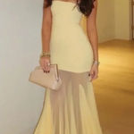 NEW Deme by Gabriella Dahlia Gown in Butter Yellow Size M Photo 0