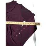 Clara Sun Woo Womens XL Top Popover Shirt Purple Long Sleeve Tunic Shirt F8 Photo 2