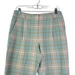 Pendleton  Baby Blue Plaid 100% Cotton Pants Straight Leg Preppy Academia Size 6 Photo 1