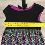 London Times Multicolor Cap Sleeve Above the Knee Dress Keyhole Back Size 10 Photo 11