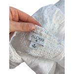 Alexis  for Target White Eyelet Sleevless Pleated Mini Dress Ruffle Summer Casual Photo 8