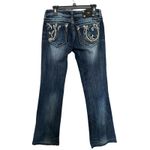 Miss Me women's bootcut jeans Sz 30 Tall Embellished detailed horseshoe designs. Photo 1