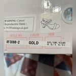 Gold Strappy Block Heel‎ Sandals Size 9.5 Photo 6