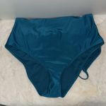 Shade & Shore  One Piece Plunge Tie Front Swimsuit Women’s L Large 12-14 Teal Photo 7