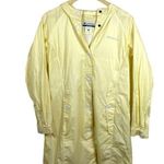 Columbia Vintage Women’s Hooded Long Rain Jacket in Pastel Yellow Size M Photo 1