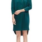 Madewell  Moviehouse Bowling Dress Womens Size S Textured Crepe Shift Shirt Green Photo 0
