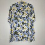 Krazy Kat Woman Floral Hawaiian Button Down Shirt Photo 4
