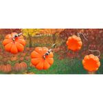 Pumpkin Earrings Thanksgiving Fall Festive Harvest New Handmade Dangle Hooks Orange Photo 10