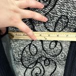 Breckenridge Cardigan Womens Medium Black Embroidered Wool Blend Full Zip Luxury Photo 5