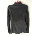 The North Face Black & Cerise Pink Heather Glacier 1/4 Zip Fleece Jacket Size S Photo 3