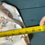 Paper Crane NWOT Baby Doll Ivory Floral Print Short Sleeve Blouse | Women’s Sz M Photo 7