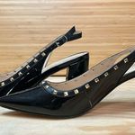 Marc Fisher Black Slingback Heels with Gold Studs side 8 Photo 3