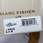 Marc Fisher Pava white leather stud sandal slides Photo 6