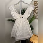 For Love & Lemons  Clementine Ruffled Tie‎ Back Mini Dress white XS Photo 4