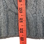 Monteau Cable Knit Wool Blend Sweater Women L Blue Cozy Retro Acubi Fairy Y2K Photo 7