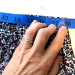 Lands' End  Floral Lounge Pants L Blue Burgundy Micro Print Soft Knit Photo 4