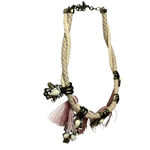 BaubleBar 19"  Necklace Bib Collar Choker Fairy Tassels Rhinestones Boho Feminine Photo 3