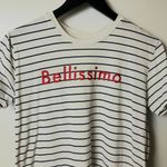Cotton On Bellissimo T Shirt Striped Graphic Tee Top Short Sleeve Cotton Logo Print M Photo 6