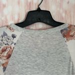 Vanilla Bay  Light Gray Floral Cheetah Print T Shirt Photo 6