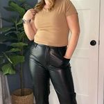 Abercrombie & Fitch NWT Abercrombie Vegan Leather Pants | The 90s Straight | High Rise | 32/14 Photo 0